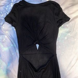 NEW Jumpsuit with Knotted Open Stomach- Size S